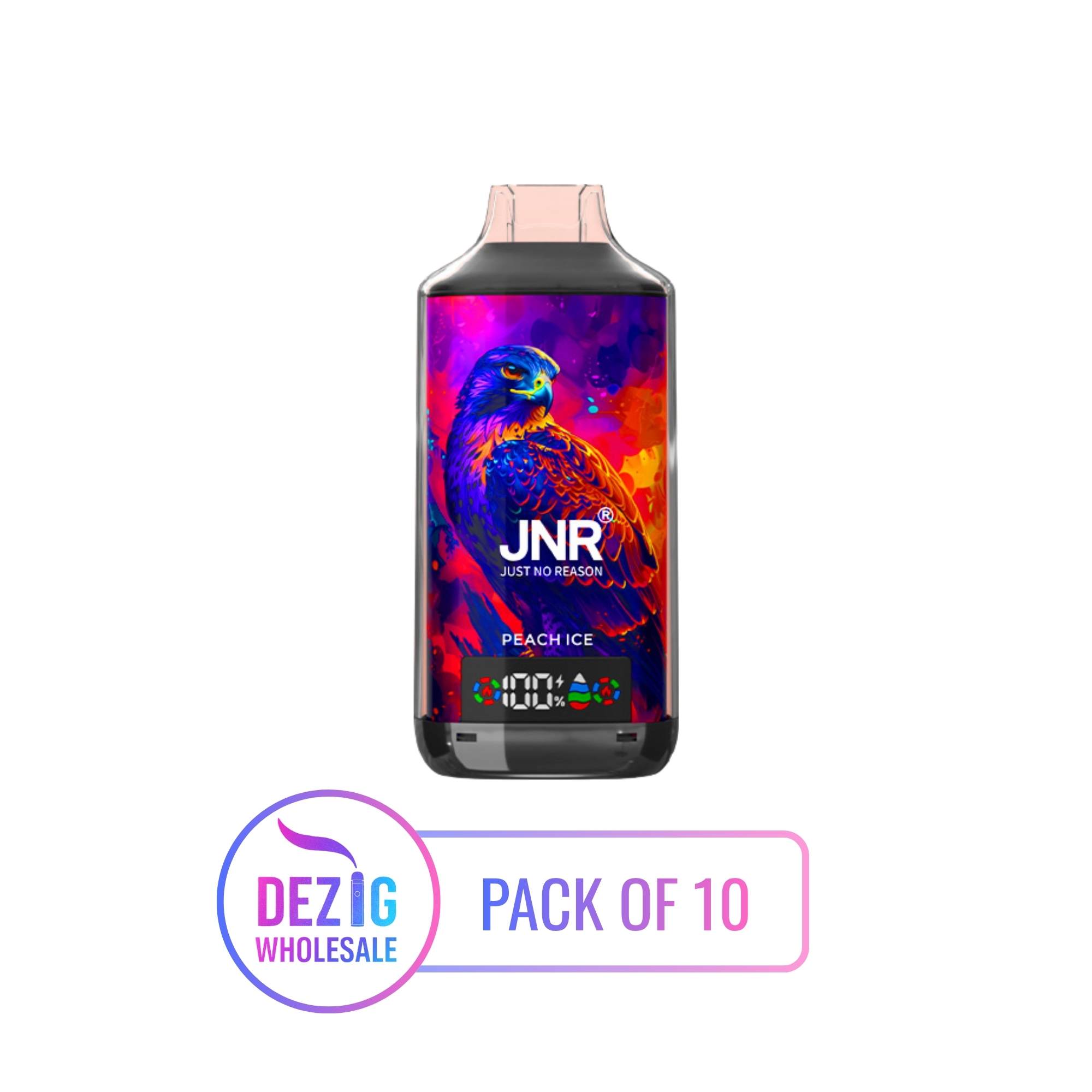 JNR-Falcon-X-18K-Blueberry-Raspberry JNR – Falcon X – 18000 Puffs – Disposable Vape – 2% Nicotine – Wholesale Pack of 10 - Image 1