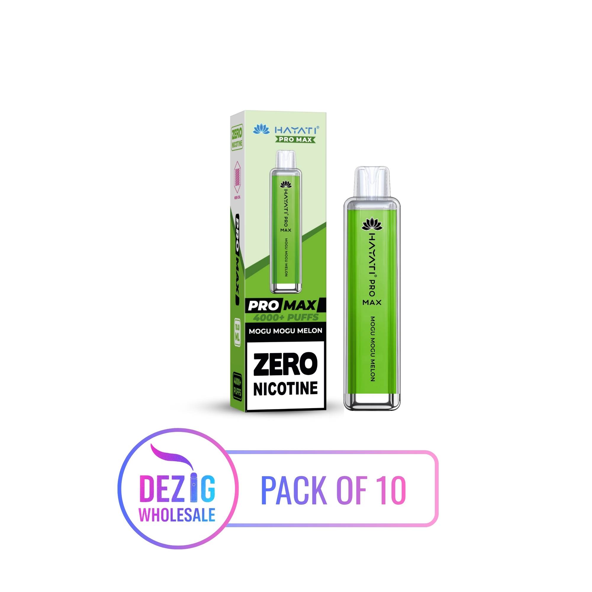 hayati-promax-4000-0-nicotine Hayati Pro Max 4000 – Wholesale – 0% Nicotine – Disposable E-Cigarette (Pack of 10) - Image 1